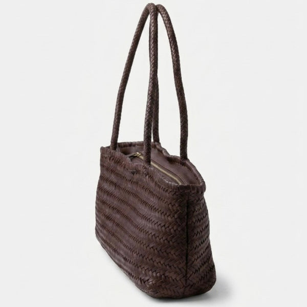 Brown Perkins Baguette Shoulder Bag by Biba