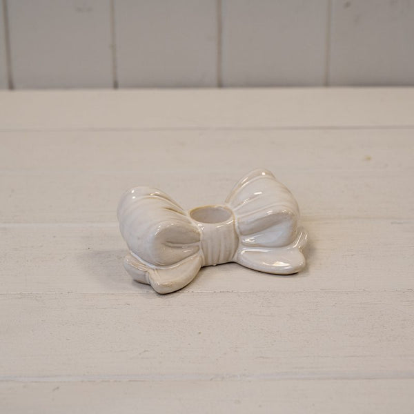 Bow Ceramic Candle Holder