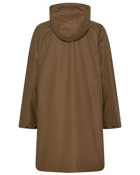 Camel Longline Rain Coat by B Young