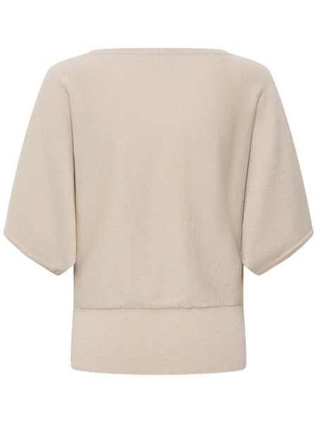 Champagne Sparkle Batwing Jumper By B Young