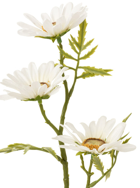 Faux White Daisy Stem