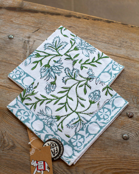 Green Trellis Wilsford Napkin