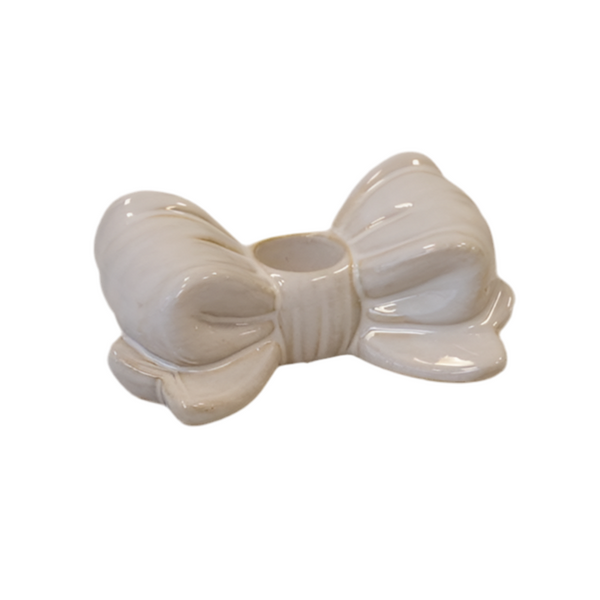 Bow Ceramic Candle Holder