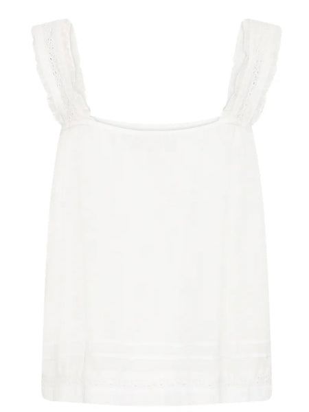 White Lace Insert Camisole by Ichi