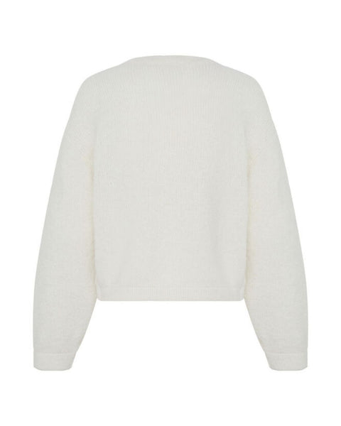 Ecru Toggle Button Cardigan by Ichi