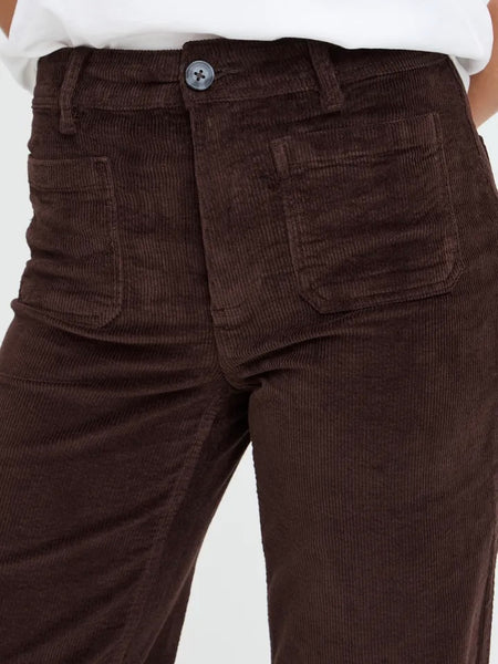 Chocolate Front Pocket Cords by B.Young
