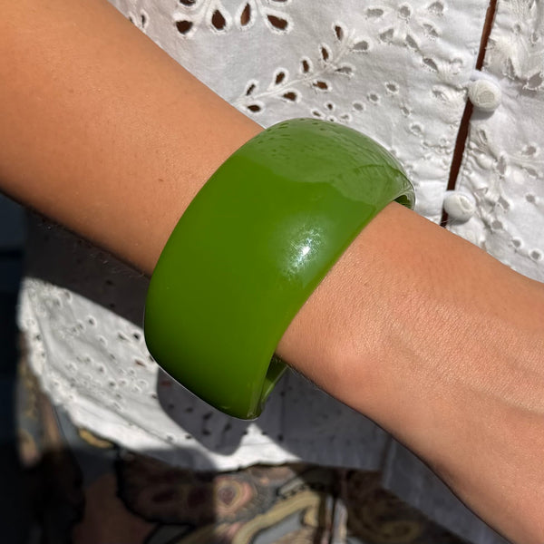 Green Resin Bracelet