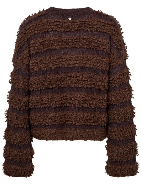 Chocolate Boucle Jumper by Numph