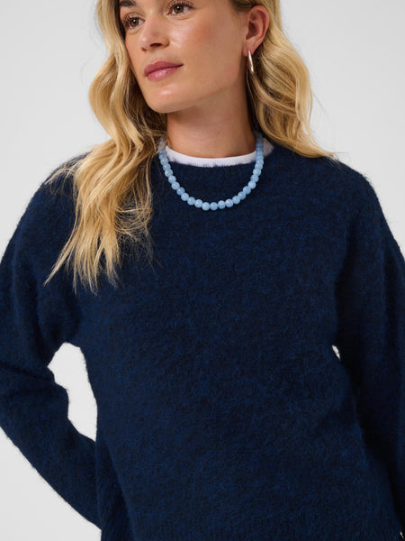 Midnight Blue Knit Jumper By Saint Tropez