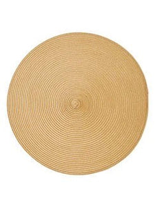 Golden Circular Ribbed Placemat