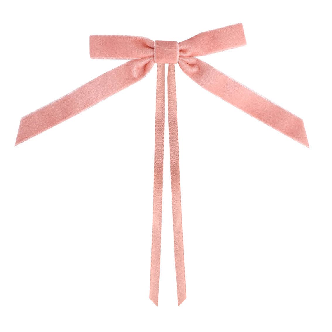 Pink Velvet Bows - 8 Pack