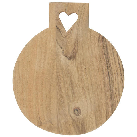 Small Wooden Chopping Board With Heart Cut Out