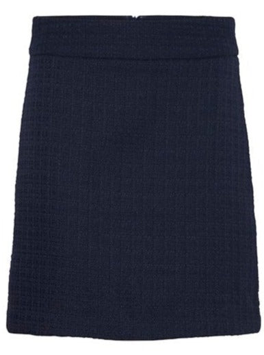 Navy Boucle Skirt by B Young