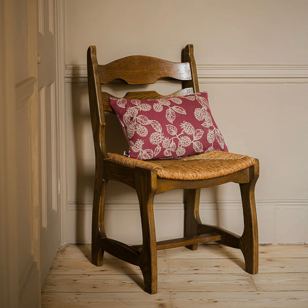 Red Hedgerow Berry Reversible Cushion