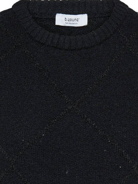 Black Sequin Diamond Tank By B Young
