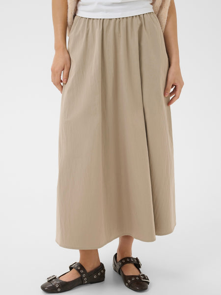 Taupe A Line Skirt by Saint Tropez
