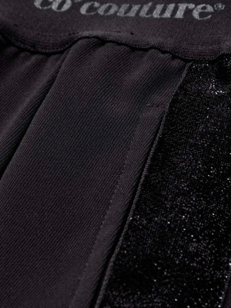 Black Glitter Stripe Pant By Co’Couture