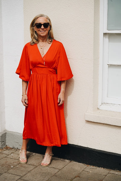 Red Summer Dress by Saint Tropez
