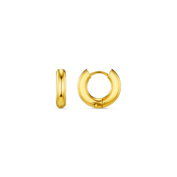 Waterproof Chubby Huggie Hoop Earrings by Orelia