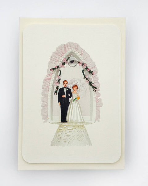 Wedding Cake Topper No.3 Greeting Card by Canonbury Press