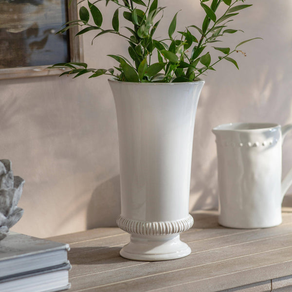 White Hinton Ceramic Vase