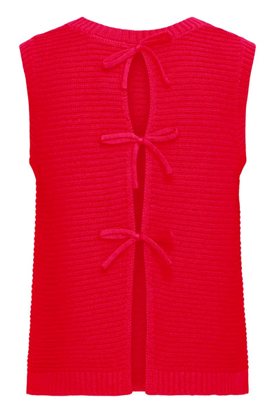 Red Bow Back Knit by Ichi
