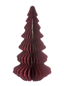 Large Deep Red Honeycomb Tree Paper Decoration