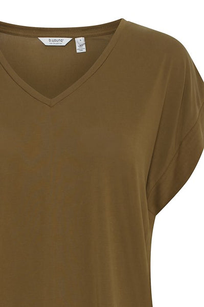 Olive Loose T-Shirt by B Young