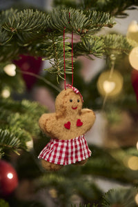 Gingerbread Woman Hanging Tree Decoration