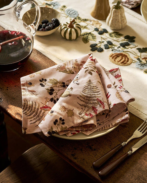 Autumn Forage Napkins by Sophie Allport