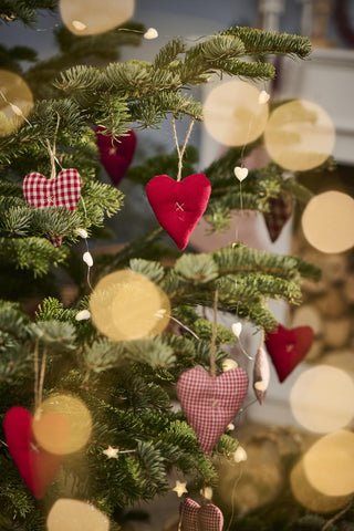 Assorted Hearts Hanging Tree Decoration