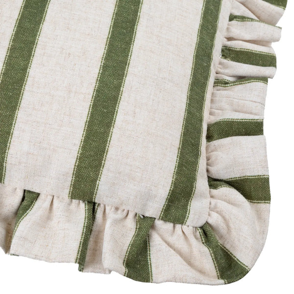 Connie Moss Striped Feather Cushion 30 x 50cm