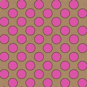 Eco-friendly Kraft wrapping paper (sheets) FSC™ Recycled: Pink Spot