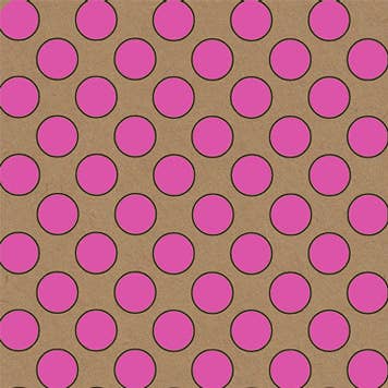 Eco-friendly Kraft wrapping paper (sheets) FSC™ Recycled: Pink Spot