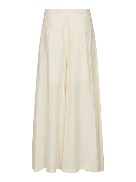 Off White Palazzo Pant by Co Couture