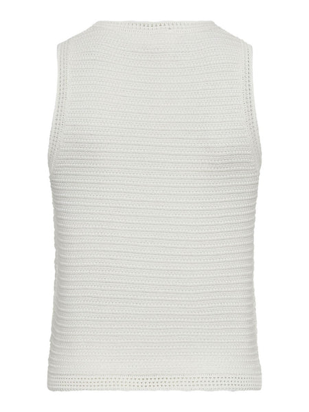 Off White Knitted Vest by Co Couture