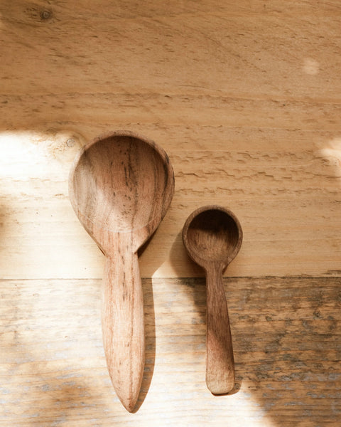 Acacia Wood Small Scoop Spoon