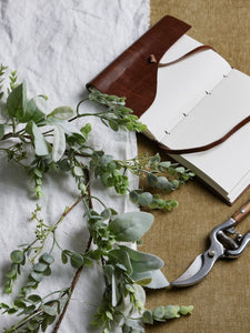 LED Winter Garland With Eucalyptus And Lambs Ear