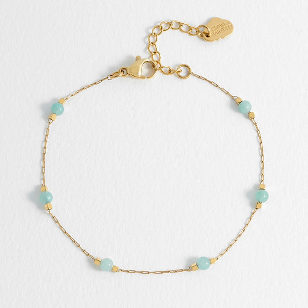 Turquoise Amazonite Gemstone Bracelet by Estella Bartlett