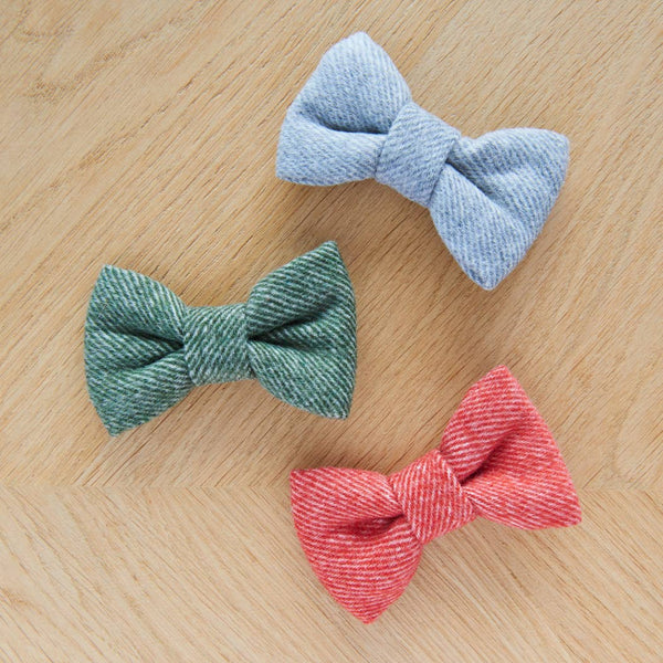 Bow Tie - Green Tweed