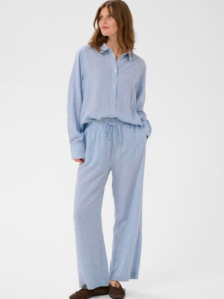 Regatta Striped Drawstring Linen Pants By Soaked