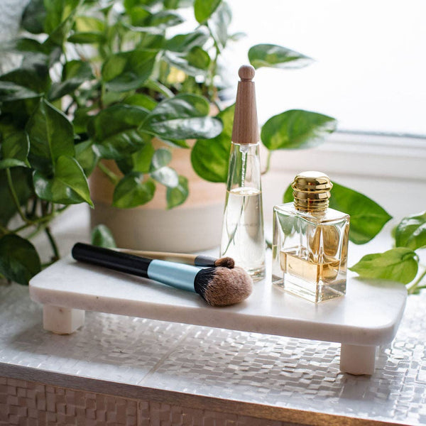 Marble Tray with Square Marble Feet