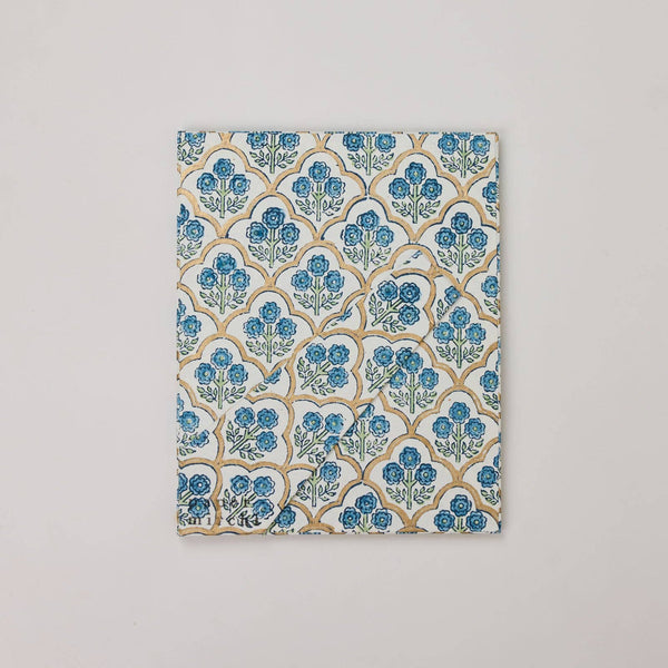 Indigo Trellis Block Printed Picture Frame (5X7)