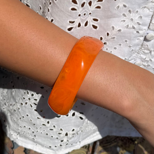 Orange Resin Bracelet