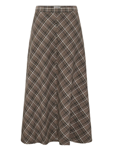 Checked Maxi Skirt by B.Young