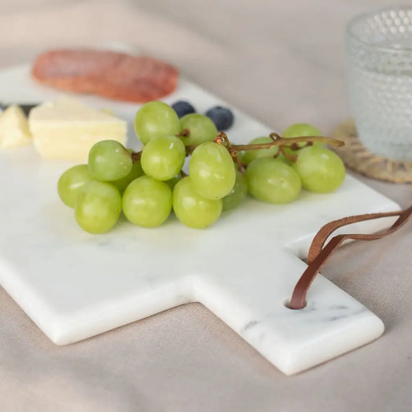 White Rectangle Marble Chopping Board