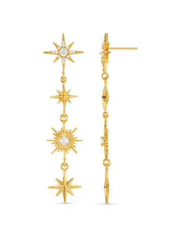 Statement Crystal Starburst Earrings by Orelia