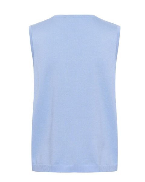 Sky Blue Sleeveless Top by Saint Tropez