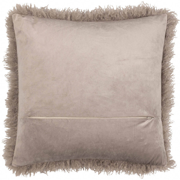 Mocha Rowan Faux Fur Cushion