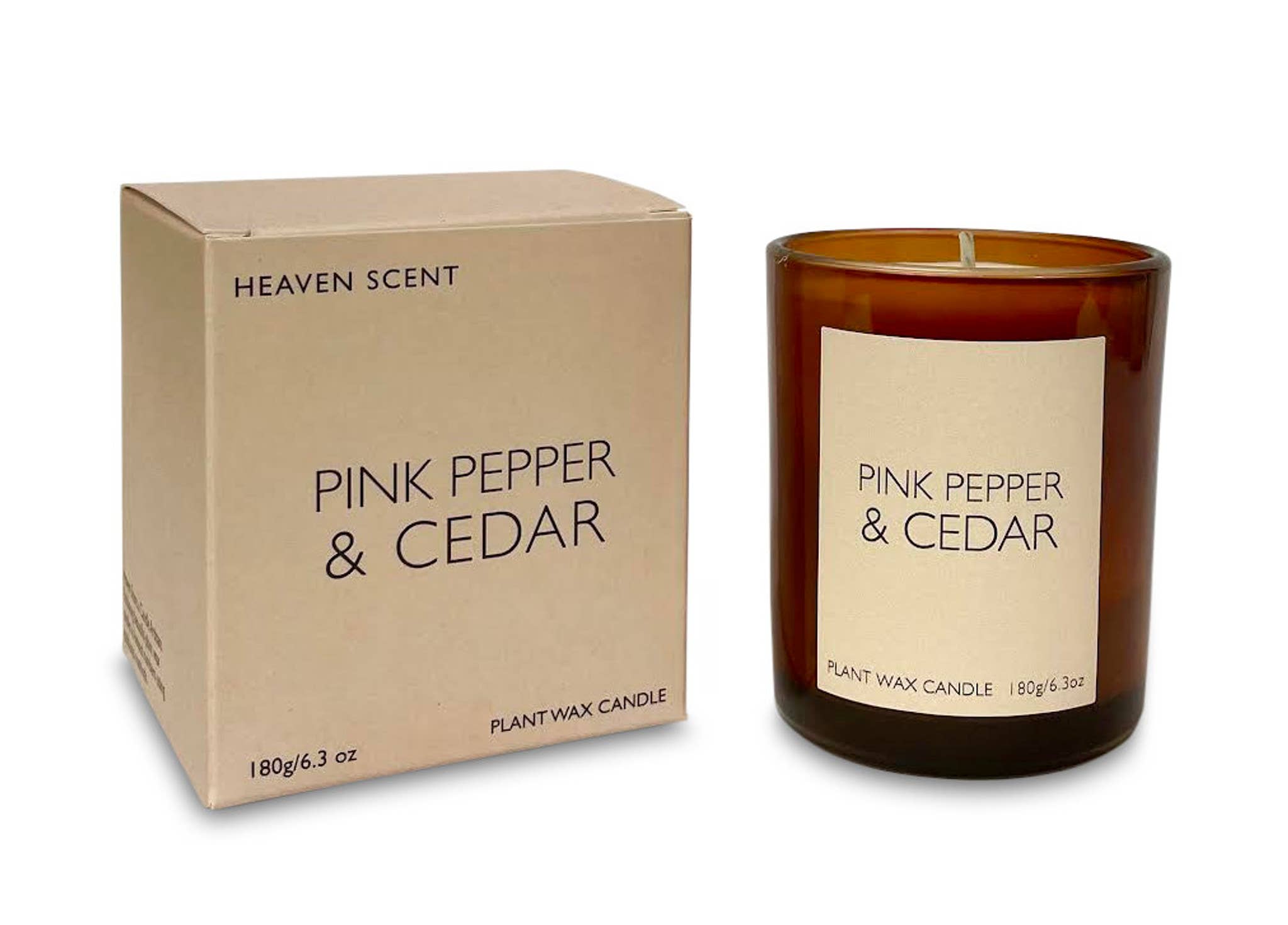 Pink Pepper & Cedar Heritage Range - 20cl Amber Candle